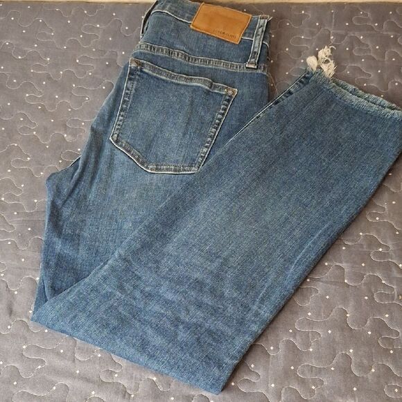 J. Crew Women's Button Fly Vintage Straight Blue Jeans size 25 - Picture 1 of 7